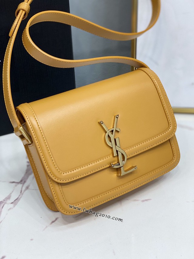 YSL专柜款女包 聖羅蘭經典款MONOGRAM金屬旋扣小號郵差包 YSL肩背斜挎包 634306  jjh1078